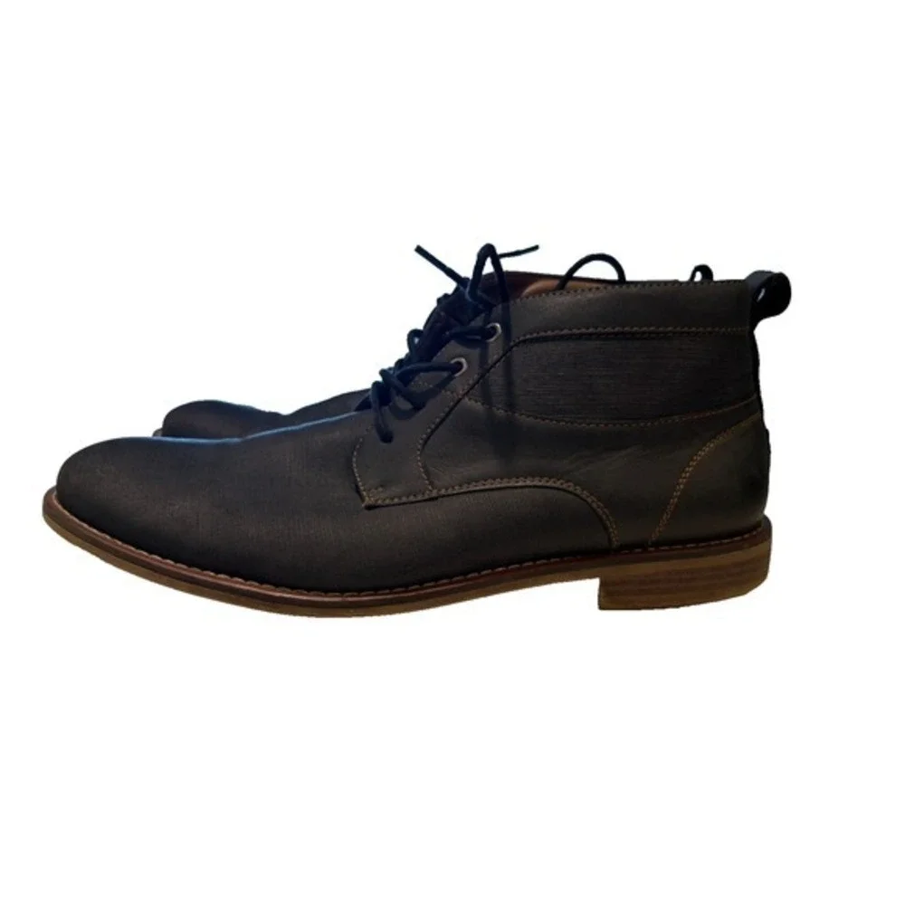 RYE by Number Eye Mens Leather Chukka Boots Brown Lace Up Desert Boots Size 9